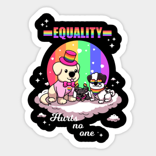 Equality Hurts No One Sticker